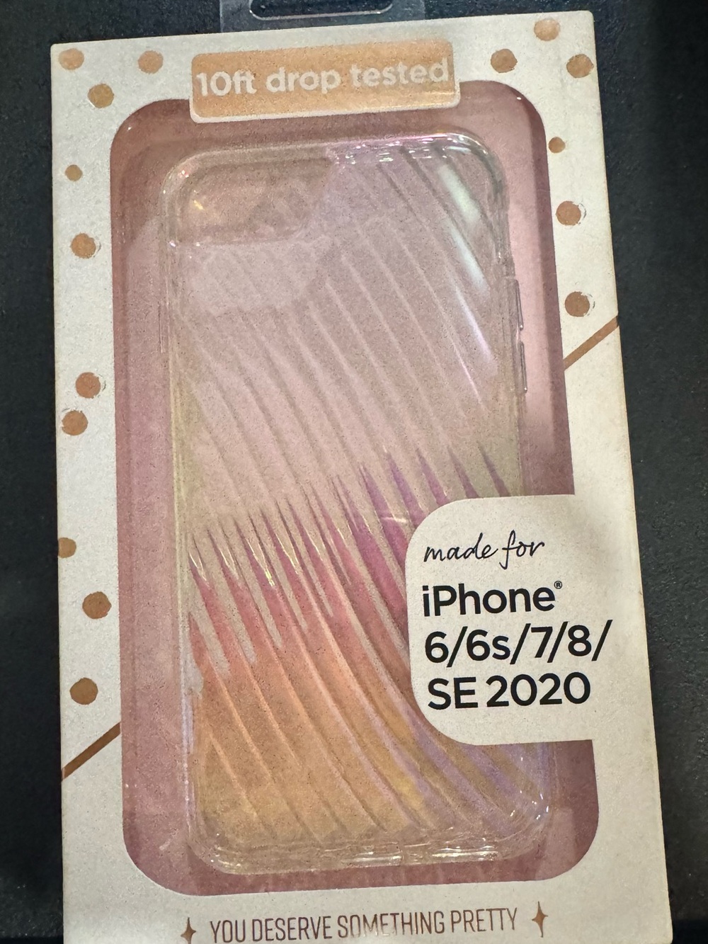 Iridescent Wave Phone Case for iPhone 6/6s/7/8/SE 2020 - Clear Case
